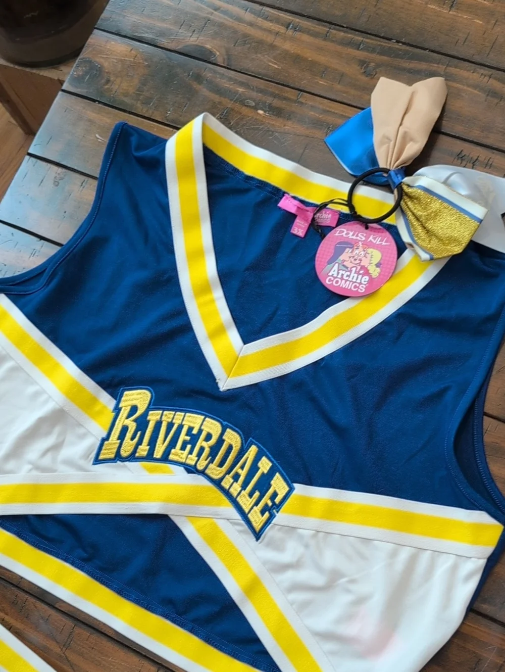 Dolls Kill X Archie Comics Riverdale Cheerleader Set Cosplay NWT - Picture 2 of 13